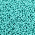 TOHO Round Seed Beads 15/0 Semi-Glazed Turquoise TR-15-2604F