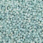 TOHO Round Seed Beads 15/0 Semi-Glazed Rainbow Turquoise TR-15-2634F