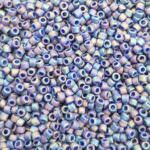 TOHO Round Seed Beads 15/0 Semi-Glazed Rainbow Navy Blue TR-15-2637F