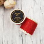 Metallic Embroidery Thread Anchor, Red Color #318, 50m