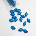 Matubo GEMDUO Beads Metalust Matte Turquoise, 8x5mm, PB379-85-24306