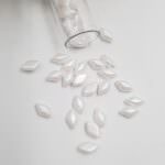 Matubo GEMDUO Beads Pearl Coat Snow, 8x5mm, PB379-85-25001AL