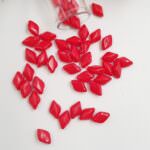 Matubo GEMDUO Beads, Opaque Red, 8x5mm, PB379-85-93200