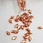 Matubo GEMDUO Beads Metallic Copper Penny, 8x5mm, PB379-85-MAG03