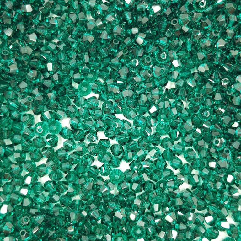Swarovski Xilion Beads Bicon 5328 MM 3,0 CRYSTAL Emerald