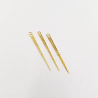 Double Hole Needles for Metal Strips Hand Embroidery, 29 mm
