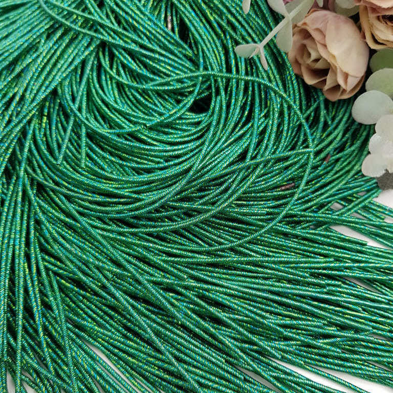 French wire/Bullion wire multicolor green-gold