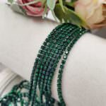 Same Color Rhinestone Cup Chain, Emerald