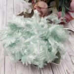Feather Chenille Thread, Sky Blue Color, made in France