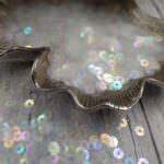 Итальянские пайетки, плоские, прозрачный, эффект "Радужный прозрачный" #101, Andrea Bilics