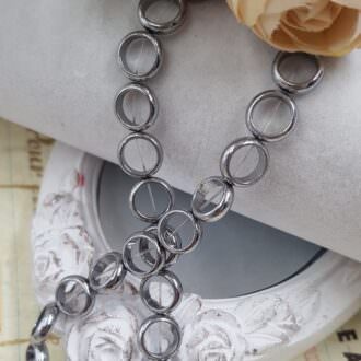 Hematite ring silver color