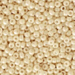 TOHO Round Seed Beads 15/0, Opaque-Lustered Light Beige, TR-15-123