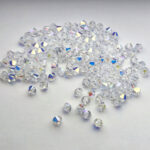 5328 Swarovski Xilion Beads (bi-cone) Crystal AB, 10pcs