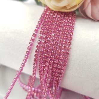 Same color cup chain, Pink ss6, СС79