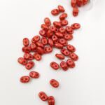 Бусины Matubo MiniDuo Beads, Матовый Металлик Лава, 4х2.5мм, PB307-0204-01890WH