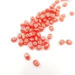 Бусины Matubo MiniDuo Beads, Перламутровый светлый коралл, 4х2.5мм, PB307-0204-24006AL