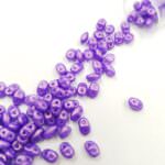 Бусины Matubo MiniDuo Beads, Фиолетовый с золотым блеском, 4х2.5мм, PB307-0204-24110AL