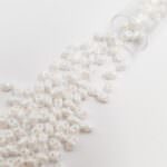 Matubo MiniDuo Beads, Luster - Opaque White, 4x2.5mm, PB307-0204-L03000