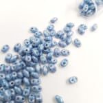 Matubo MiniDuo Beads, Luster - Opaque Blue, 4x2.5mm, PB307-0204-LB03000