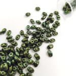 Matubo MiniDuo Beads, Luster - Metallic Olivine, 4x2.5mm, PB307-0204-LK23980