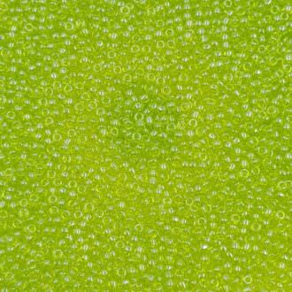 Toho seed beads : Transparent-Lustered Lime Green TR-11-105
