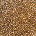 TOHO Round Seed Beads 11/0 Gold-Lined Rainbow Topaz TR-11-278