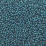 TOHO Round Seed Beads 11/0 Transparent-Frosted Teal TR-11-7BDF