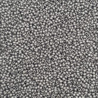 Toho seed beads Metallic Frosted Antique Silver TR-11-566