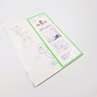 DMC Magic Paper (Water Soluble Canva) Pre-Printed Needlework Designs - Dinosaur