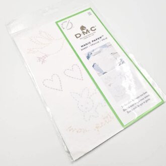 DMC Magic Paper (Water Soluble Canva) Pre-Printed Needlework Designs - Baby