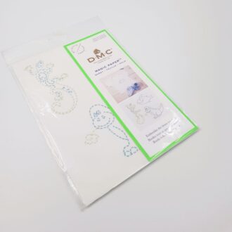 FC111, DMC Magic Paper Water-soluble embroidery base with printed design