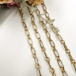 Anchor Chain, Ring Chain, Premium Quality Chain, Gold/Rhodium Plating, 5 mm