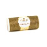 DMC Diamant - Metallic Embroidery Thread, Black&Gold 380-D140, 35m