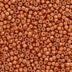 TOHO Round Seed Beads 15/0 PermaFinish - Galvanized Saffron, TR-15-PF562