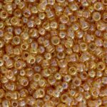 TOHO Round Seed Beads 11/0 Transparent-Rainbow Medium Topaz TR-11-162B