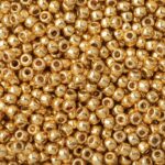 TOHO Round Seed Beads 15/0 PermaFinish – Galvanized Starlight, TR-15-PF557