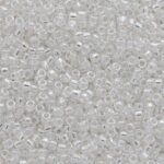 TOHO Round Seed Beads 15/0 Transparent-Rainbow Crystal, TR-15-161