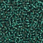 TOHO Round Seed Beads 15/0 Silver-Lined Teal, TR-15-27BD