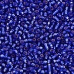 TOHO Round Seed Beads 15/0 Silver-Lined Cobalt, TR-15-28