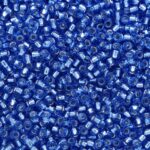 TOHO Round Seed Beads 15/0 Silver-Lined Sapphire, TR-15-35