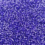 TOHO Round Seed Beads 15/0 Silver-Lined Purple TR-15-2224
