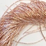 Bullion Wire French Wire Goldwork Embroidery Bullion Metallic thread Baby Pink K5004