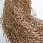 Bullion Wire French Wire Goldwork Embroidery Bullion Metallic thread Burlywood color K5010