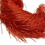 Канитель Tрунцал для вышивки Красно - оранжевый 1 мм  K5016