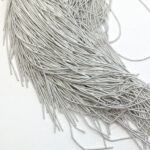 Smooth French Metallic Wire Goldwork Embroidery Metallic thread Silver matt K5021