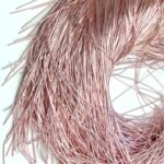 Smooth French Metallic Wire Goldwork Embroidery Metallic thread glossy Delicate pink K5026