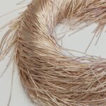 Smooth French Metallic Wire Goldwork Embroidery Metallic thread glossy Creamy Rose K5029