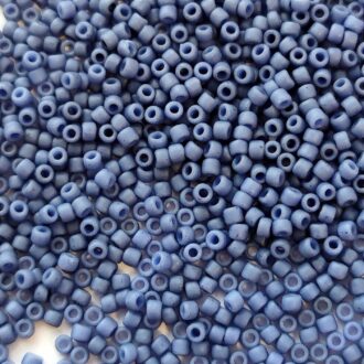 TOHO Round Seed Beads 15/0 Semi Glazed - Soft Blue TR-15-2606F