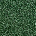 TOHO Round Seed Beads 15/0  Opaque Pine Green TR-15-47H