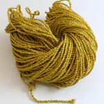 Mеталлизированная крученая золотая нить Зари шнур для вышивки  Z002